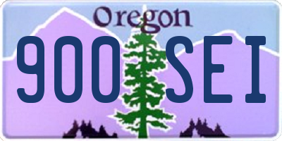 OR license plate 900SEI
