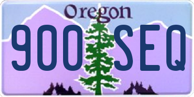 OR license plate 900SEQ