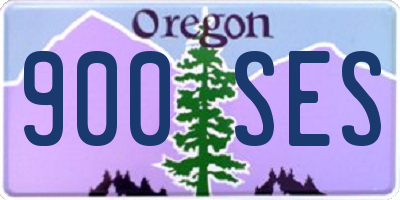 OR license plate 900SES