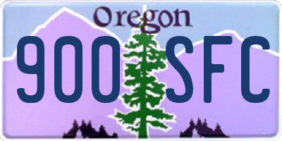 OR license plate 900SFC