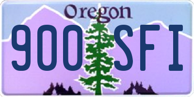 OR license plate 900SFI