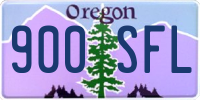 OR license plate 900SFL