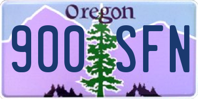 OR license plate 900SFN