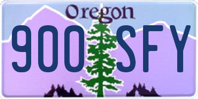 OR license plate 900SFY