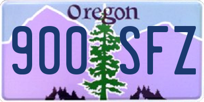 OR license plate 900SFZ