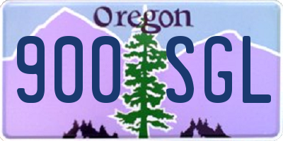 OR license plate 900SGL