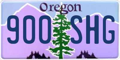 OR license plate 900SHG