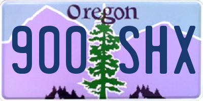 OR license plate 900SHX