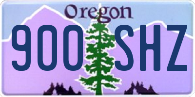 OR license plate 900SHZ