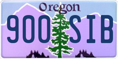 OR license plate 900SIB