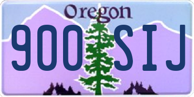 OR license plate 900SIJ