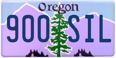 OR license plate 900SIL