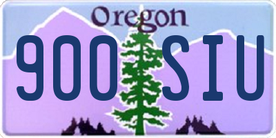 OR license plate 900SIU
