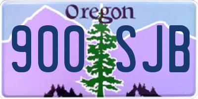 OR license plate 900SJB