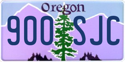 OR license plate 900SJC