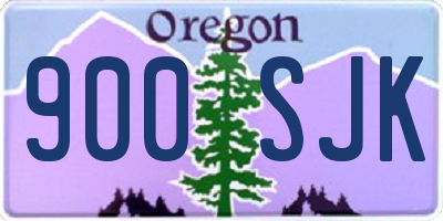 OR license plate 900SJK