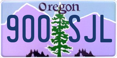 OR license plate 900SJL