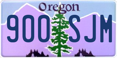 OR license plate 900SJM