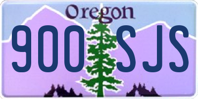 OR license plate 900SJS