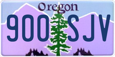 OR license plate 900SJV