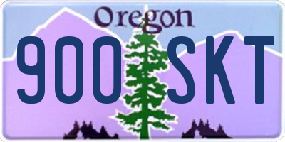 OR license plate 900SKT