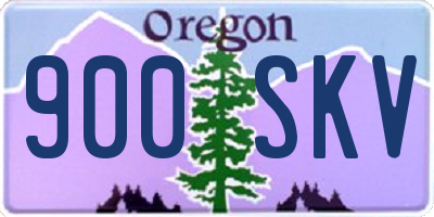 OR license plate 900SKV