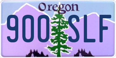 OR license plate 900SLF