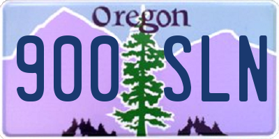 OR license plate 900SLN