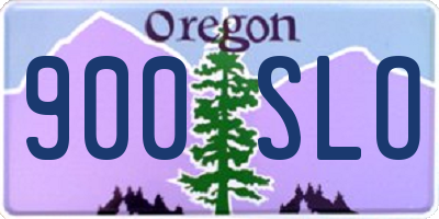 OR license plate 900SLO