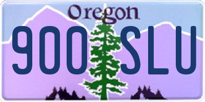 OR license plate 900SLU