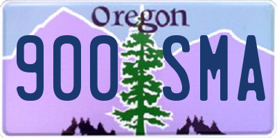 OR license plate 900SMA