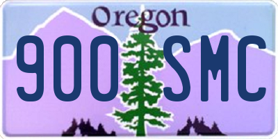OR license plate 900SMC