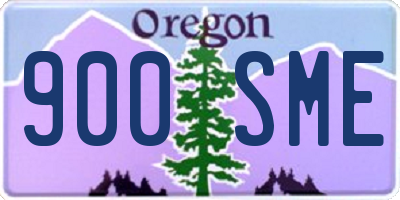 OR license plate 900SME