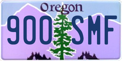 OR license plate 900SMF