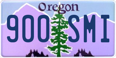 OR license plate 900SMI