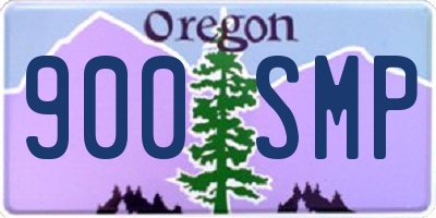 OR license plate 900SMP