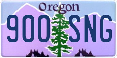 OR license plate 900SNG
