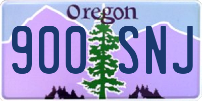 OR license plate 900SNJ