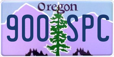 OR license plate 900SPC