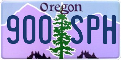 OR license plate 900SPH