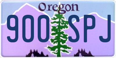 OR license plate 900SPJ