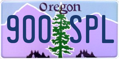 OR license plate 900SPL
