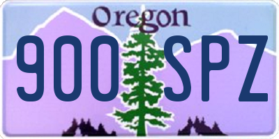 OR license plate 900SPZ