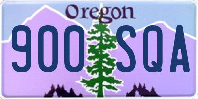 OR license plate 900SQA