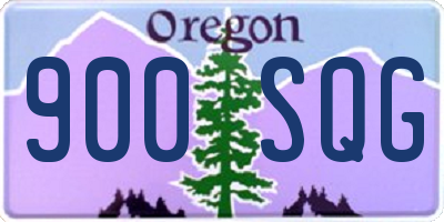 OR license plate 900SQG