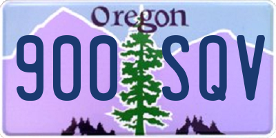 OR license plate 900SQV