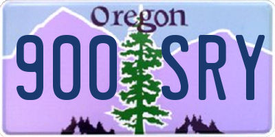 OR license plate 900SRY