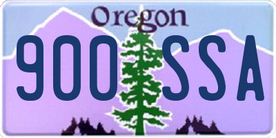OR license plate 900SSA