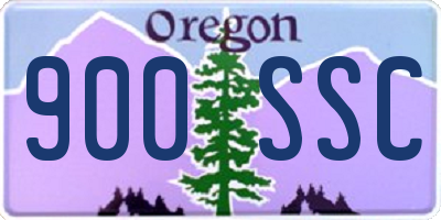 OR license plate 900SSC