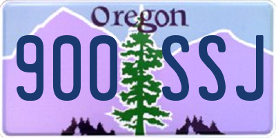 OR license plate 900SSJ